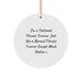Fitness Trainer Christmas Unique Gift for Men, Funny Tattooed Trainer Circle Ornament, Unique Christmas Unique Gifts from Friends to Fitness Trainers - Image 1