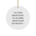 Funny Landscape Designer Gifts from Men to Coworkers - I'm A Tattooed Landscape Designer Ornament, Circle Shaped Christmas Unique Gifts for Friends, MDF with Sublimation Print - Image 1