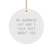Funny Burmese Cat Gifts for Men from Women, Burmese Cat Circle Ornament with My Burmese Cat And I Talk Shit About You Quote, Christmas Unique Gifts for Friends - Image 1
