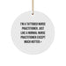 Funny Nurse Practitioner Gifts for Him Her - Christmas Unique Circle Ornament from Friends Family - Image 1