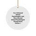 Funny School Psychologist Gifts, Circle Ornament for Christmas, I'm A Tattooed School Psychologist, Gifts from Friends, Gifts for School Psychologists, Unique Holiday Ornament - Image 1