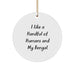 Funny Bengal Cat Circle Ornament Gifts from Friends for Bengal Cat Lovers Christmas Unique Gifts - Image 1
