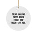 Pappy Circle Ornament, Funny Quote, Gifts for Amazing Pappy from Family, Christmas Unique Gifts - Image 1