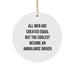 Funny Ambulance Driver Gifts for Men, Inspirational Quote Circle Ornament, All Men Are Created Equal But The Coolest Become Ambulance Driver, Unique Christmas Unique Gifts from Friends - Image 1