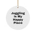 Funny Juggling Gifts from Friends for Juggling Enthusiasts, Circle Ornament, Christmas Unique Gifts - Image 1