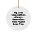 Funny Stepmother Gifts, Circle Ornament for Stepmother, My Dear Stepmother, Christmas Unique Gifts from Family - Image 1