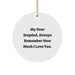 Funny Stepdad Gifts from Family, Heartfelt Circle Ornament with 'My Dear Stepdad, Always Remember How Much I Love You.' - Image 1