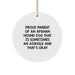 Funny Afghan Hound Dog Gifts, 'Proud Parent Of An Afghan Hound Dog That Is Sometimes An Asshole And That's Okay' Circle Ornament, Christmas Unique Gifts from Friends to Family - Image 1
