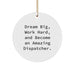 Dream Big Dispatcher Gifts from Friends - Funny Circle Ornament for Men, Women, Coworkers, Christmas Unique Gifts - Image 1