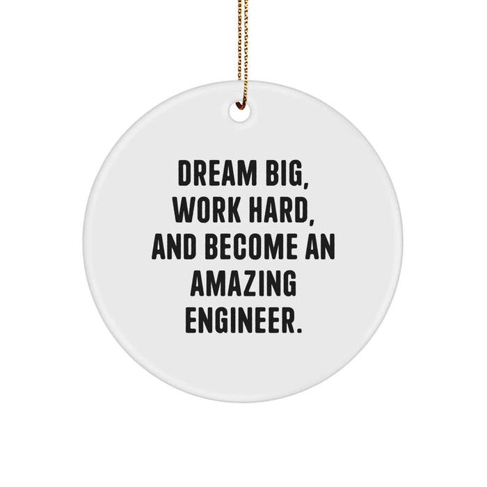 Funny Engineer Gifts for Him Unique Circle Ornaments Gifts from Men to Son Daughter Friends Coworkers Family - Image 1