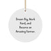 Dream Big Gifts for Farmers, Inspirational Christmas Circle Ornament, Funny Farming Quote, Gift Idea for Family and Friends - Image 1