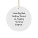 Dream Big Mechanical Engineer Circle Ornament Gifts for Men, Women, Friends, Coworkers - Inspirational Christmas Unique Gifts from Friends and Family - Image 1