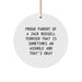 Funny Jack Russell Terrier Dog Gifts from Proud Parents, Christmas Circle Ornament for Men, Women, Family, Friends - Image 1