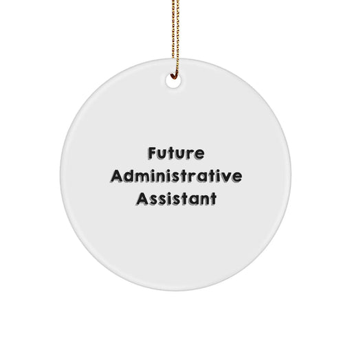 Funny Administrative Assistant Gifts from Friends, Inspirational Circle Ornament for Christmas Unique Gifts for Administrative Assistant - Image 1