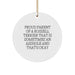 Funny Russell Terrier Dog Gifts for Men Women Friends Family Circle Ornament - Image 1