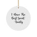 Funny Aunty Gifts from Men, Women, Friends, Coworkers, Family - I Have The Best Great Aunty Christmas Unique Circle Ornament - Image 1