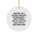 Nuclear Technologist Gift, Funny Quote, Christmas Unique Gifts from Friends, Circle Ornament for Men, Nuclear Technologist Men's Christmas Unique Gifts - Image 1