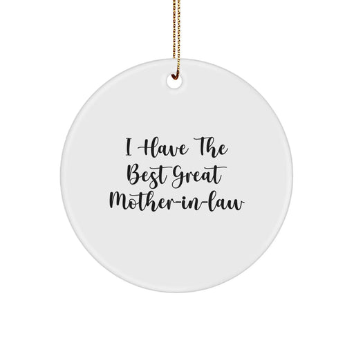 Funny Mom-in-law Circle Ornament Gifts from Men to Women for Christmas - Image 1