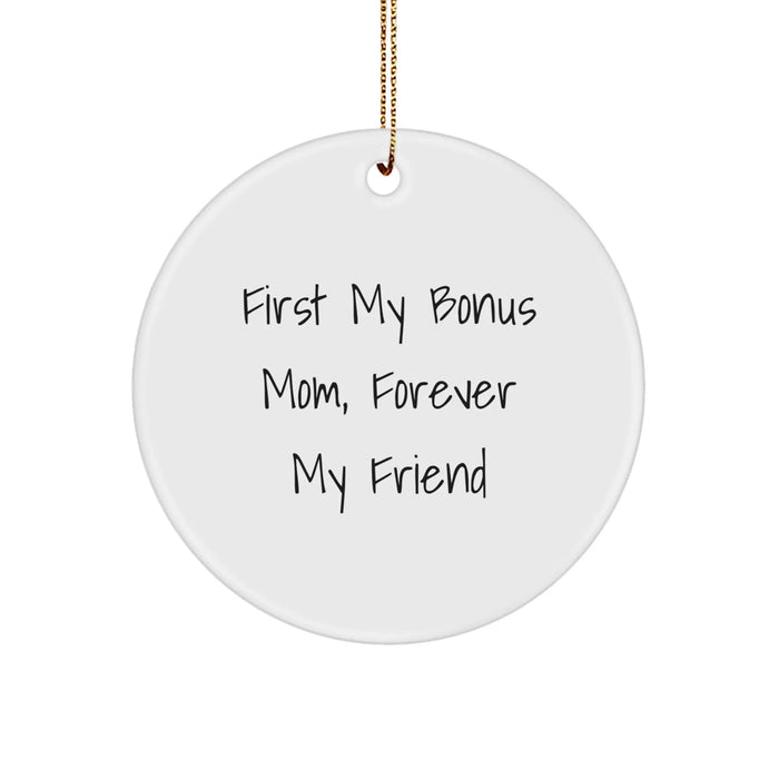 Funny Quotes for Bonus Mom, Gifts from Men to Bonus Mom, Unique Christmas Unique Gifts for Bonus Mom - Image 1