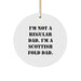 Funny Scottish Fold Cat Dad Gifts, Christmas Unique Ornaments for Scottish Fold Cat Lovers, Circle Ornament from Dad to Son - Image 1