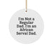 Funny African Serval Cat Circle Ornaments for Christmas Unique Gifts from Dad to African Serval Cat Lover - Image 1