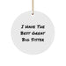 Funny Big Sister Gifts: Inspirational Quote Circle Ornament, Gifts from Family for Big Sister, Unique Christmas Unique Gifts for Sister - Image 1