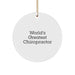 Chiropractor Gifts from Friends and Family - 'World's Greatest Chiropractor' Circle Ornament for Christmas - Image 1
