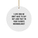 Funny Microbiologist Gifts for Him or Her, 'I Love How We Don't Have To Say Out Loud That I'm Your Favorite Microbiologist' Circle Ornament, Christmas Unique Presents - Image 1