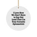 Funny Optometrist Gifts from Friends for Favorite Optometrist, Cute Circle Ornament for Christmas Unique Gifts - Image 1