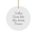 Funny Artist Circle Ornaments for Christmas Unique Gifts from Friends and Family, Gifts for Artist Men Women - Image 1