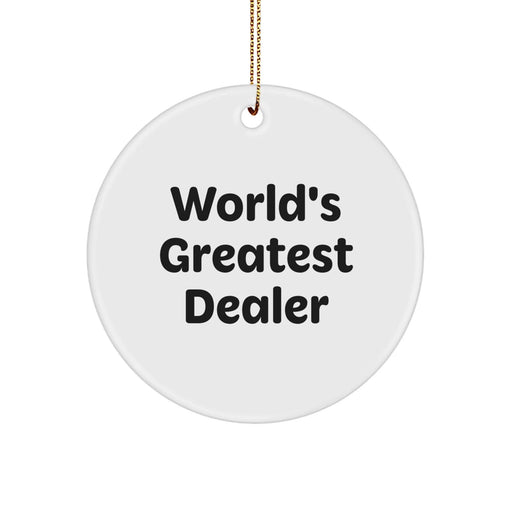 Funny World's Greatest Dealer Christmas Unique Gift for Dealer Friends Family - Image 1