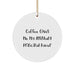 Funny Assistant Principal Gifts for Men, Christmas Unique Ornaments from Friends, 'Coffee Gives Me My Assistant Principal Power' Circle Ornament - Image 1