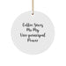 Funny Vice-principal Gifts from Friends and Family for Christmas Unique Circle Ornament - 'Coffee Gives Me My Vice-principal Power' Quote - Image 1