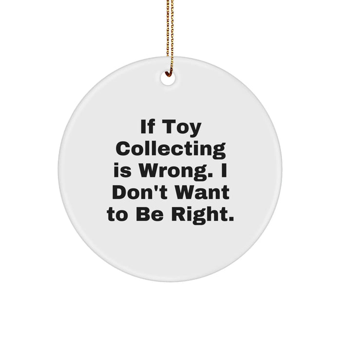 Funny Quote Toy Collecting Circle Ornament Gifts from Best Friends for Christmas - Image 1