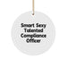 Funny Compliance Officer Christmas Circle Ornament Gifts from Friends for Compliance Officers - Image 1