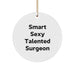 Funny Surgeon Christmas Unique Gifts for Surgeon Friends from Men, Unique Circle Ornament Ideas for Surgeon Colleagues - Image 1