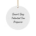 Funny Tax Preparer Gifts from Men for Women - Circle Ornament, Smart Sexy Talented, Christmas Unique - Image 1