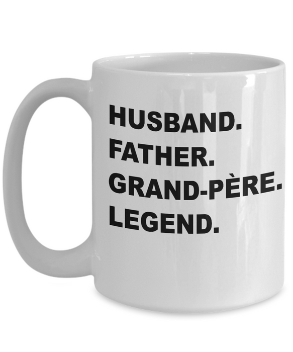 Perfect Grand-pere Gift, Grand-pere Coffee Mug, Grand-pere Christmas, Grand-pere Birthday, Valentines Day, Awesome Grand-pere, New Grand-pere