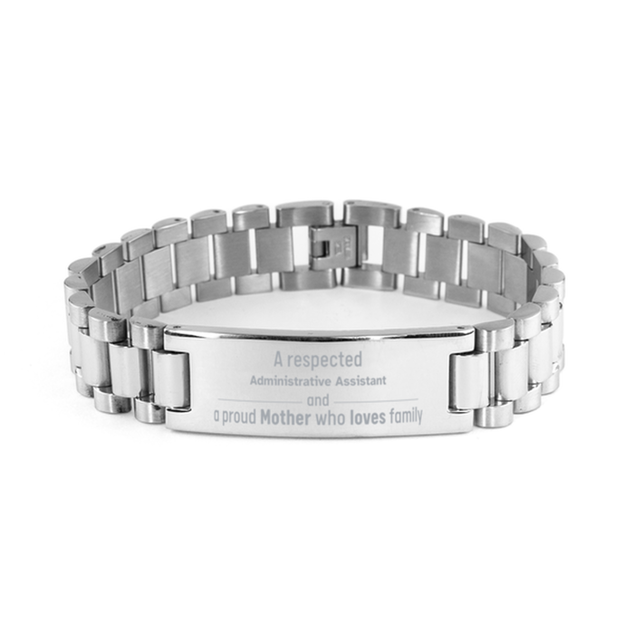 Administrative Assistant Gifts. Unique Mother Day Gift. A Respected Administrative Assistant and a Proud Mother . Ladder Stainless Steel Bracelet for Administrative Assistant Friends, Boss, Coworker