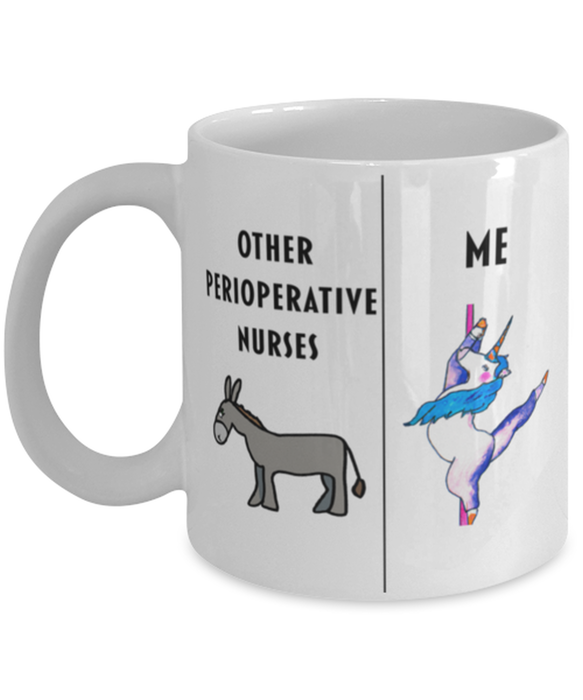 Funny Perioperative Nurse Coffee Mug, Gift for Perioperative Nurse, Gag Gift for Perioperative Nurse, Unique Gift for Perioperative Nurse, Cheap Perioperative Nurse Gift, Donkey Unicorn Mug