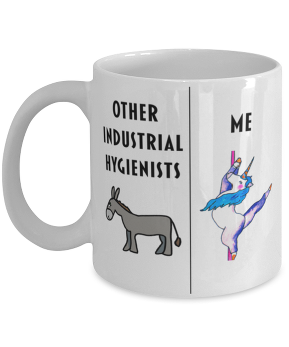 Funny Industrial Hygienist Coffee Mug, Gift for Industrial Hygienist, Gag Gift for Industrial Hygienist, Unique Gift for Industrial Hygienist, Cheap Industrial Hygienist Gift, Donkey Unicorn Mug