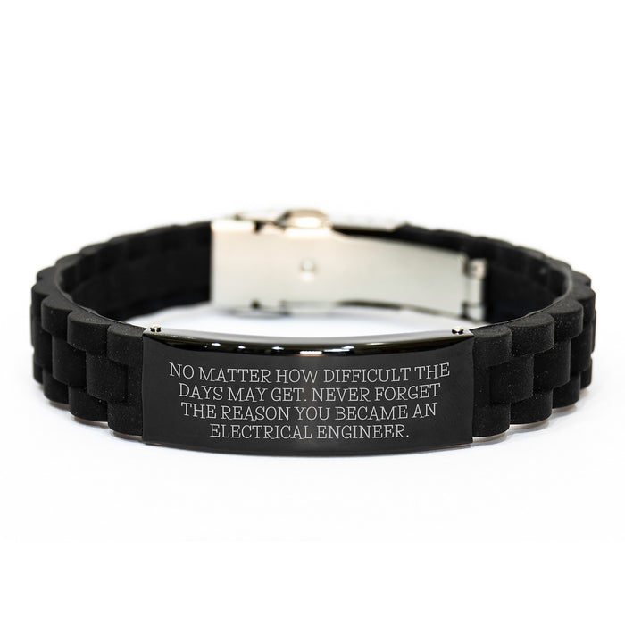 Electrical Engineer Glide lock Clasp Bracelet, Funny Quote, Gifts from Men to Women, Valentine's Unique Gifts for Electrical Engineer, Glide lock Clasp Bracelet - Image 1