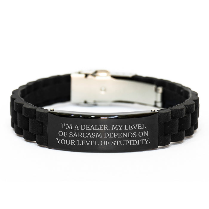 Funny Dealer Gifts from Men to Dealer Friends Glide lock Clasp Bracelet for Valentine's - Image 1