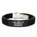 Funny Inspirational Gifts from Friends for Therapist Keep Calm I'm almost a Therapist Glide lock Clasp Bracelet - Image 1