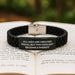 Funny Sheriff Gifts for Men, Christmas Unique Sheriff Ideas, Glide lock Clasp Bracelet with Quirky Quote - Gifts from Friends to Sheriff - Image 2