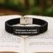 Security Guard Christmas Unique Gifts from Friends for Men Glide lock Clasp Bracelet Explaining Right Attitude Funny Quote - Image 2