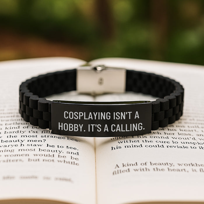 Cosplaying Isn't A Calling, Glide lock Clasp Bracelet, Funny Quote for Cosplaying Enthusiasts, Mother's Day Unique Gifts from Family to Cosplayer - Image 2