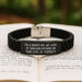 Dispatcher Gifts for Men, Women, and Friends - Funny Sarcasm Glide lock Clasp Bracelet with Black Stainless Steel and Silicone, Perfect for Mother's Day or Any Occasion - Image 2
