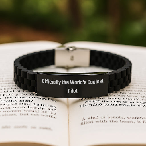 Funny Pilot Gifts from Friends, Inspirational Pilot Clasp Bracelet for Men, Graduation Unique Gifts for Pilot - Image 2