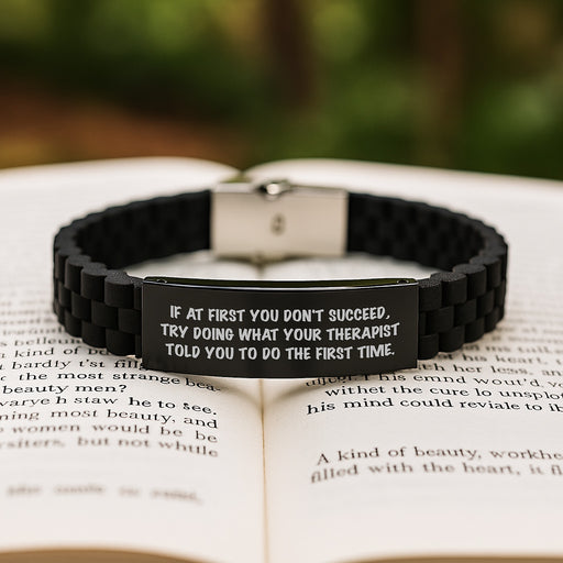 Funny Inspirational Therapist Gifts from Friends for Graduation Unique Gifts Glide lock Clasp Bracelet - Image 2